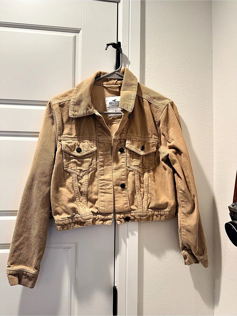 Hollister Corduroy-Style Jacket Brown Small Like New